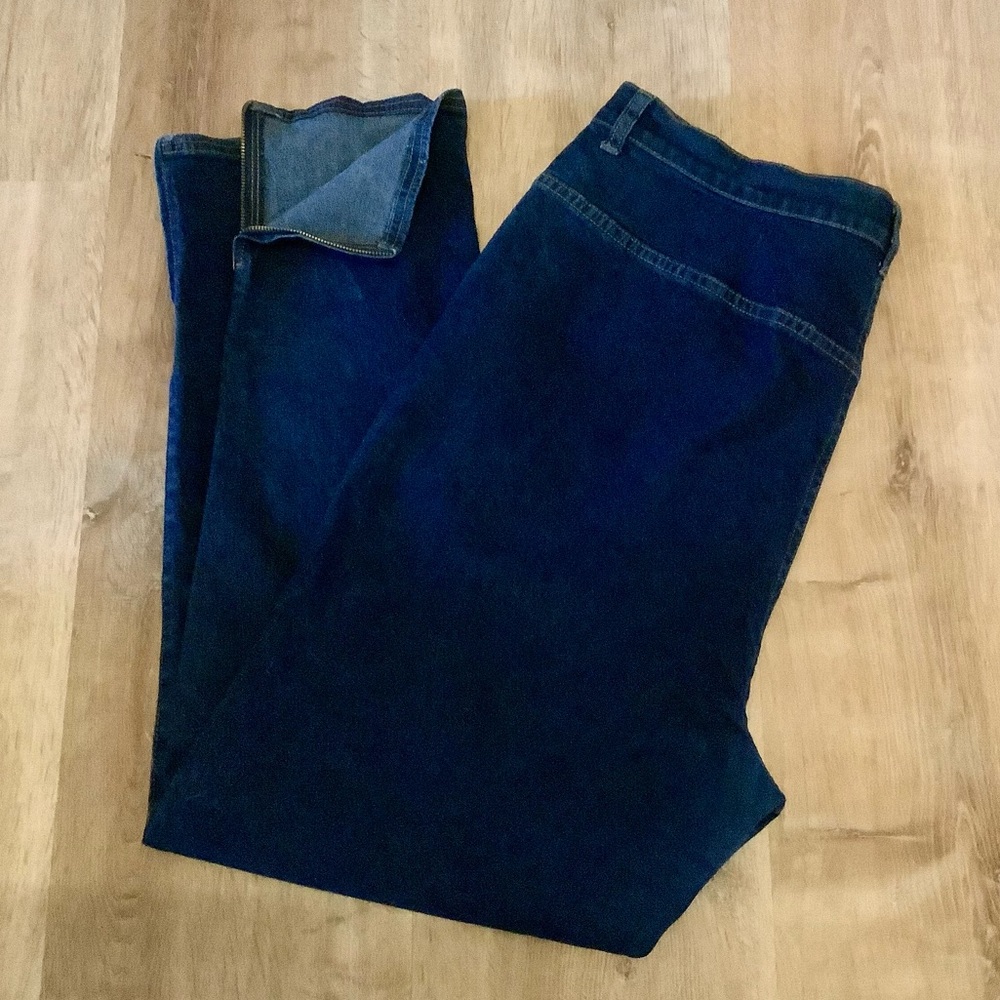 Plus Size LA BLUES High Rise Skinny Jeans Zipper Ankle Vintage-Like Size 20 W